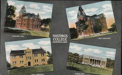 Hastings College, Hastings, Neb Postcard
