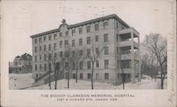 The Bishop Clarkson Memorial Hospital, 21st & Howard Sts. Postcard