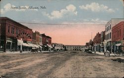 Street Scene Alliance, NE Postcard Postcard Postcard