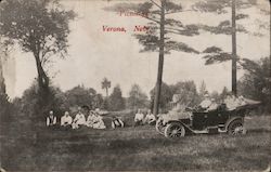 Picnicing Verona, NE Postcard Postcard Postcard