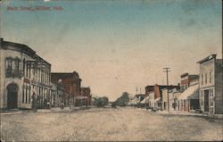 Main Street, Wilber, Neb. Nebraska Postcard Postcard Postcard