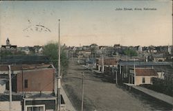 John Street Alma, NE Postcard Postcard Postcard
