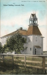 School Building, Linwood, Neb. Postcard