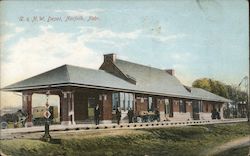 G. & N.W. Depot Norfolk, NE Postcard Postcard Postcard