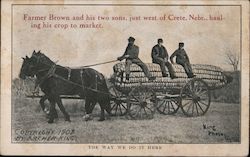 Giant Corn - The Way We Do It Here Crete, NE Archer King Postcard Postcard Postcard