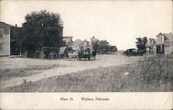 Main St Wallace, Nebraska Postcard