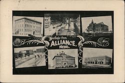 Greetings From Alliance, Nebr. Postcard