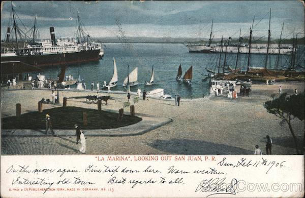 La Marina, Looking Out San Juan Puerto Rico