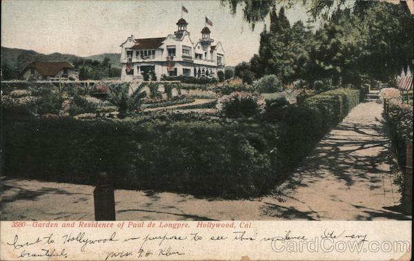 Garden and Residence of Paul de Longpre Hollywood California