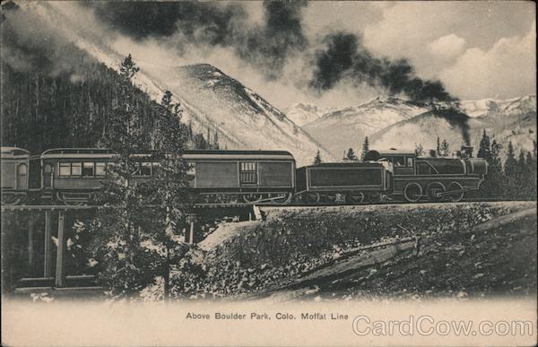Above Boulder Park, Colo. Moffat Line Colorado