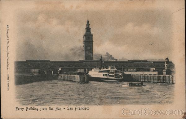 Ferry Building From the Bay San Francisco California