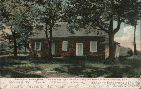 Birmingham Meeting House, Used as a Hospital During the Battle of Brandywine, 1777 Pennsylvania