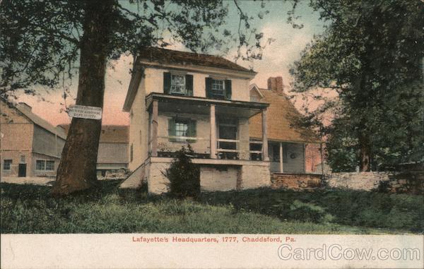 Lafayette's Headquarters - 1777 Chadds Ford Pennsylvania