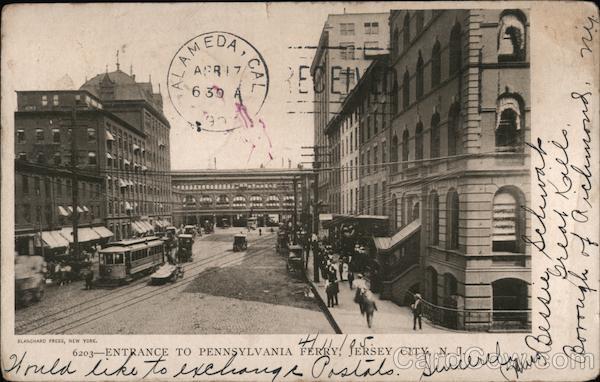 Entrance to Pennsylvania Ferry Jersey City New Jersey