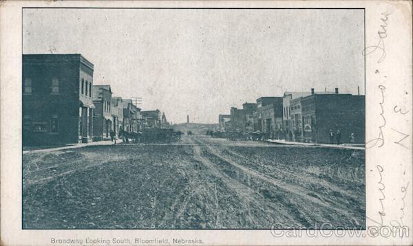 Broadway Looking South Bloomfield Nebraska