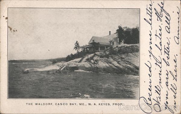 The Waldorf, W.A. Keyes, Prop. Casco Bay Portland Maine