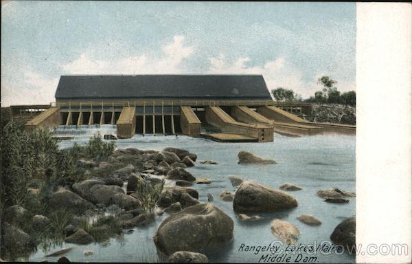 Middle Dam, Rangeley Lakes Sandy River Maine
