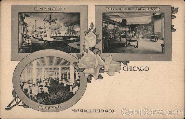 View of Sections in Marshall Field & Co. Chicago Illinois