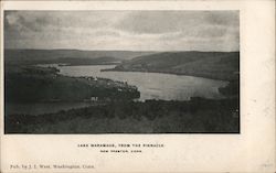 Lake Waramaug, from the Pinnacle New Preston, CT Postcard Postcard Postcard