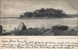 Wickett's Island, Onset Bay Wareham, MA Postcard Postcard Postcard