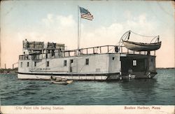 City Point Life Saving Station Postcard