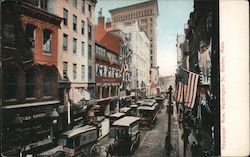 Newspaper Row, Washington St. Postcard