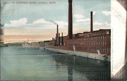 Mills on Merrimac River Postcard