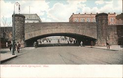 Railroad Arch Springfield, MA Postcard Postcard Postcard