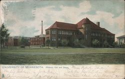 Pillsbury Hall and Shops, University of Minnesota Postcard