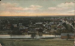 Birds Eye View Lisbon, ND Postcard Postcard Postcard