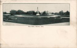 City Park Denver, CO P. Balsiger & Co. Postcard Postcard Postcard