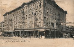 View of Rice Hotel Postcard