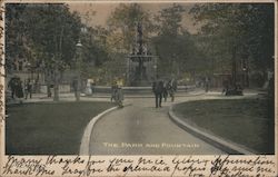 The Park and Fountain Postcard