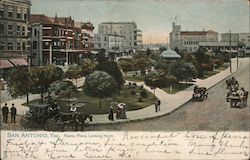 Alamo Plaza Looking North Postcard