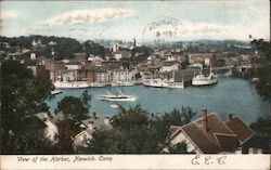 View of Harbor Postcard