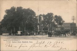 Central Park Stamford, CT Postcard Postcard Postcard