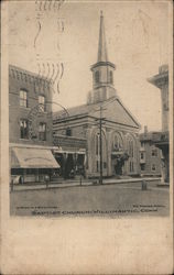 Baptist Church Willimantic, CT Postcard Postcard Postcard