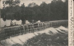 The Falls at Yarmouth Maine Postcard Postcard Postcard