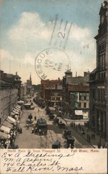 North Main St. from Pleasant St. Fall River, MA Postcard Postcard Postcard