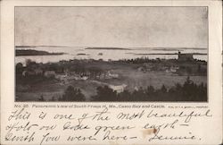 Panoramic View of Freeport, Casco Bay and Castle Postcard