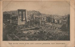 The Ruins from Bush and Larkin Streets Postcard