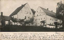 Sister and Saal House, The Cloister Ephrata, PA Postcard Postcard Postcard