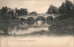 The old Cocalico Bridge Postcard