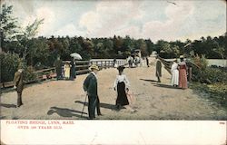 Floating Bridge, Over 100 Years Old Lynn, MA Postcard Postcard Postcard