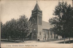 Christian Church Hartford City, IN Postcard Postcard Postcard