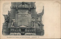 The North Front, Soldiers and Sailors Monument Indianapolis, IN Postcard Postcard Postcard