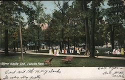 Colletts Park Terre Haute, IN Postcard Postcard Postcard