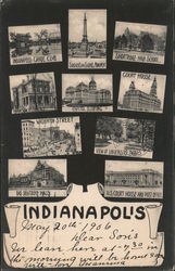 Views of Indianapolis Postcard Postcard Postcard