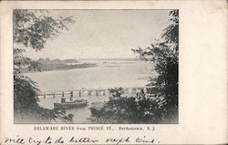 Delaware River from Prince St. Bordentown, NJ Postcard Postcard Postcard