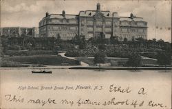 High School, Branch Brook Park Postcard